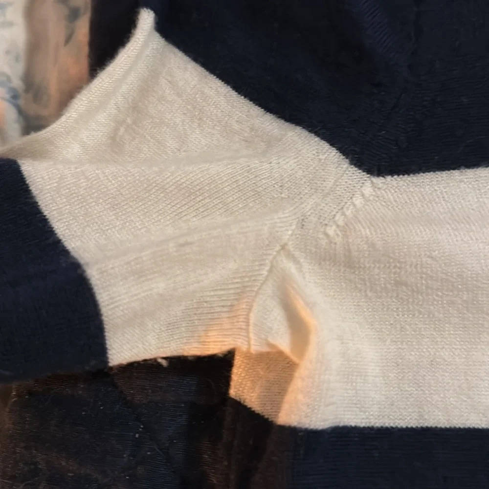 Navy & Cream J.Crew Crewneck